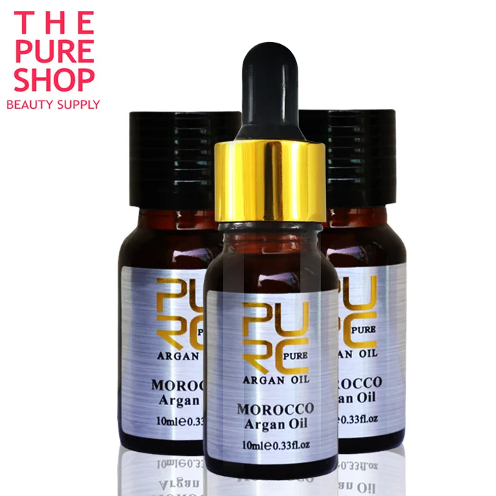 

Moroccan argan oil for repairs damaged hair very natural and nutrition argan oil free shipping PURC hair care 10ml