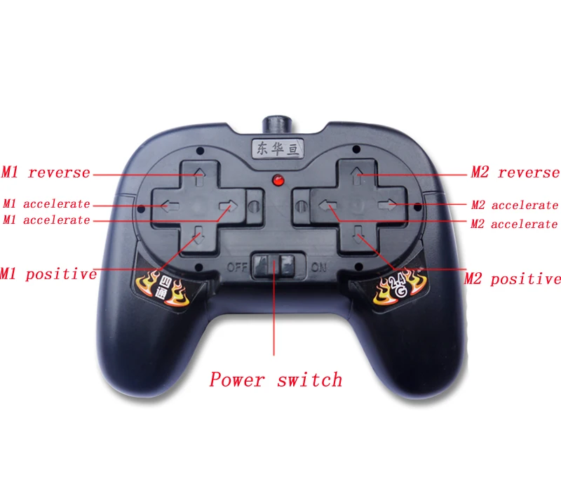 

1Set 4 Channel 2.4G Remote Controller DIY Receiver Transmitter Kit 70M Distance Spaer Parts for 130 Motor Boat/Car/Tank Model