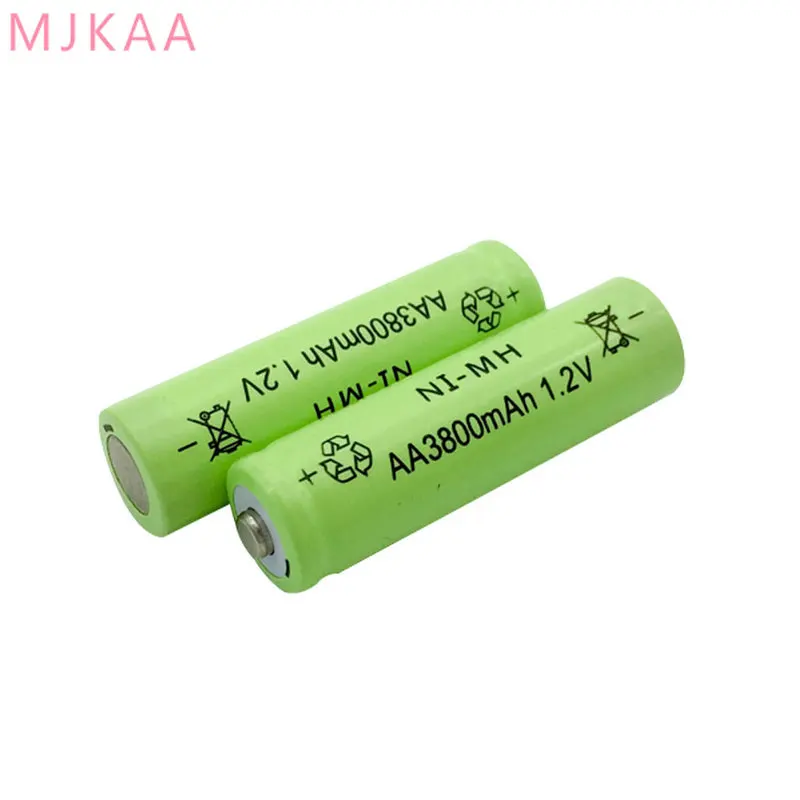 8 шт. Ni-MH 1,2 V 3800mAh Зеленый AA перезаряжаемый никель-металл-гидридный аккумулятор 14 мм* 50 мм