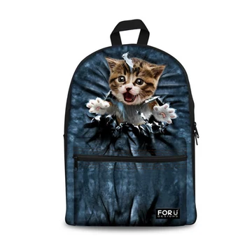 

Cute 3D Animal Cat Pet Dog Schoolbag for Girls Casual Kids Children School Bags Women Shoulder School Book bag Mochila Escolar