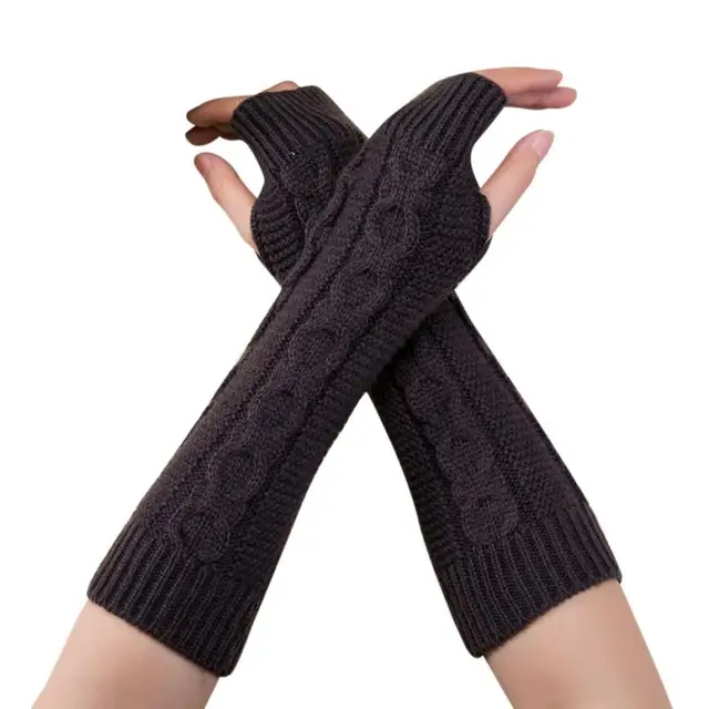 Feitong New Brand female gloves without fingers Long Fashion Unisex Men