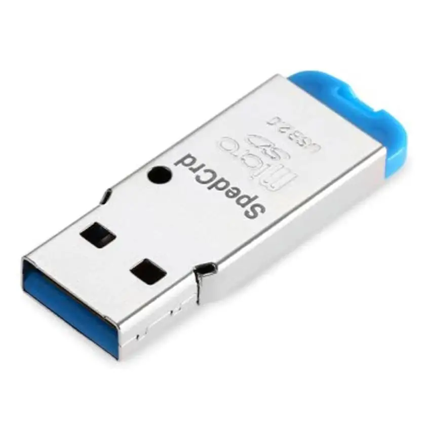 Высокоскоростной мини USB 2,0 Micro SD TF T-Flash считыватель карт памяти адаптер l0718#3 - Цвет: BU