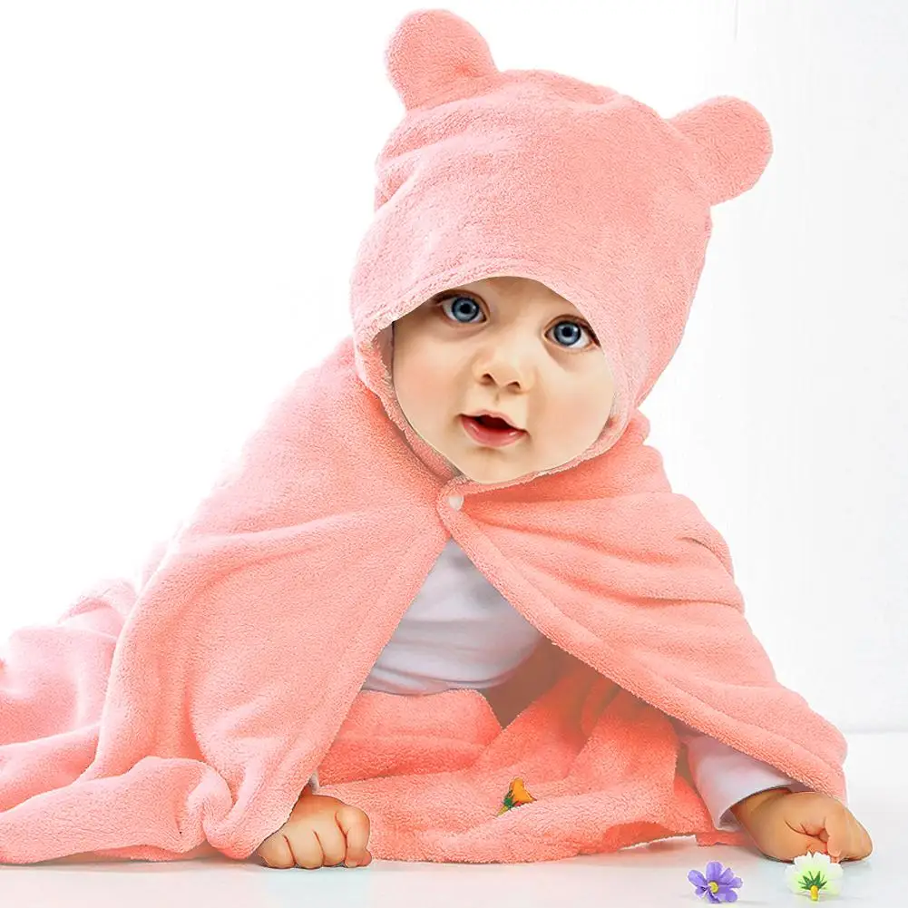 

3 colors Baby Bath Towels Newborn Blanket Bedding Swaddle Animal Bebe Bathrobe Hooded Bathing Towel baby stuff