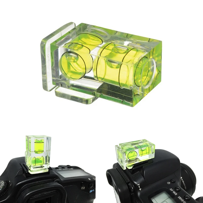 2 шт. двухосевой двойной пузырьковый спиртовой уровень Горячий башмак Крышка для цифровых и пленочных камер для DSLR SLR камеры аксессуары для фотосъемки