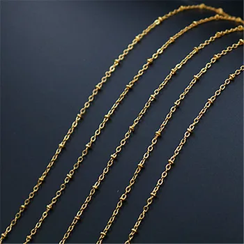 

WKOUD 10m (32ft) Antique gold Clip bead chain twisted chain tassel chain Fashion necklace DIY handmade jewelry accessories