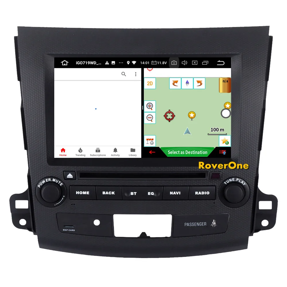 Sale For Mitsubishi Outlander XL EX Android 9.0 2G+16G Quad Core Autoradio Car DVD Radio Stereo GPS Navigation Multimedia Player 11