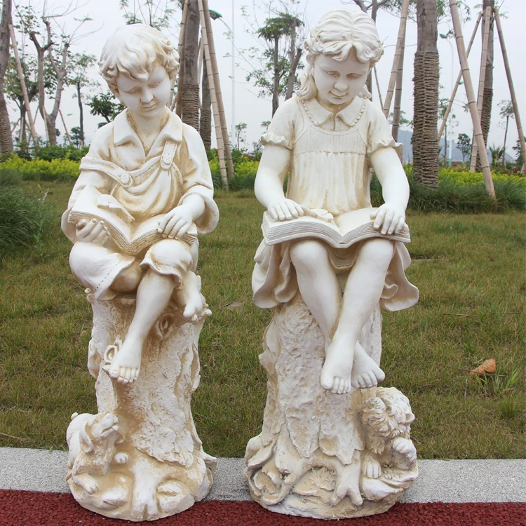 Креативная скульптура для сада и кампуса в европейском стиле, скульптурные фигурки для чтения, художественное украшение, украшения для пола
