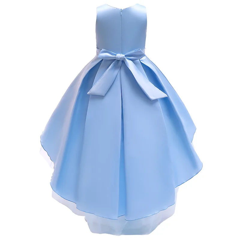 Elegant Fower Girls Dress Wedding Party Kids Princess Ball Gown Children Embroidered Beading Dresses For Girls Clothes Vestidos (3)