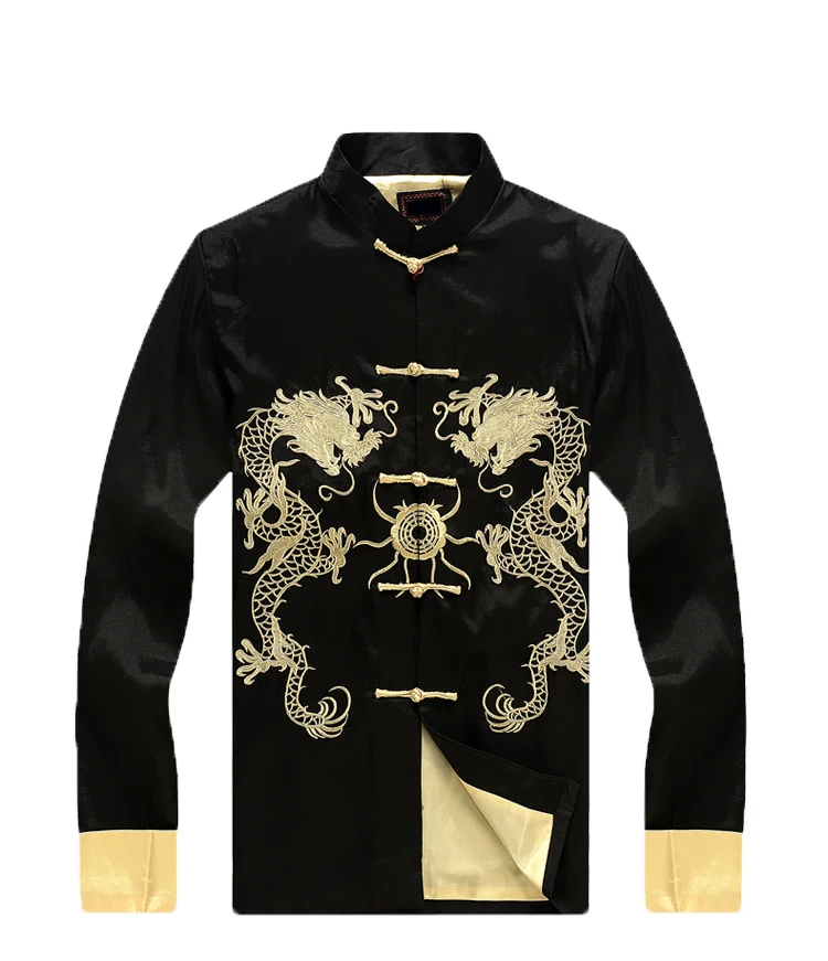بورجوندي خمر التطريز التنين الرجال الحرير سترة النمط الصيني الكونغ فو معطف زائد حجم 3XL 4XL 5XL 6XL الملابس 2283 بورجوندي خمر التطريز التنين الرجال الحرير سترة النمط الصيني الكونغ فو معطف زائد حجم 3XL 4XL 5XL 6XL الملابس 2283
