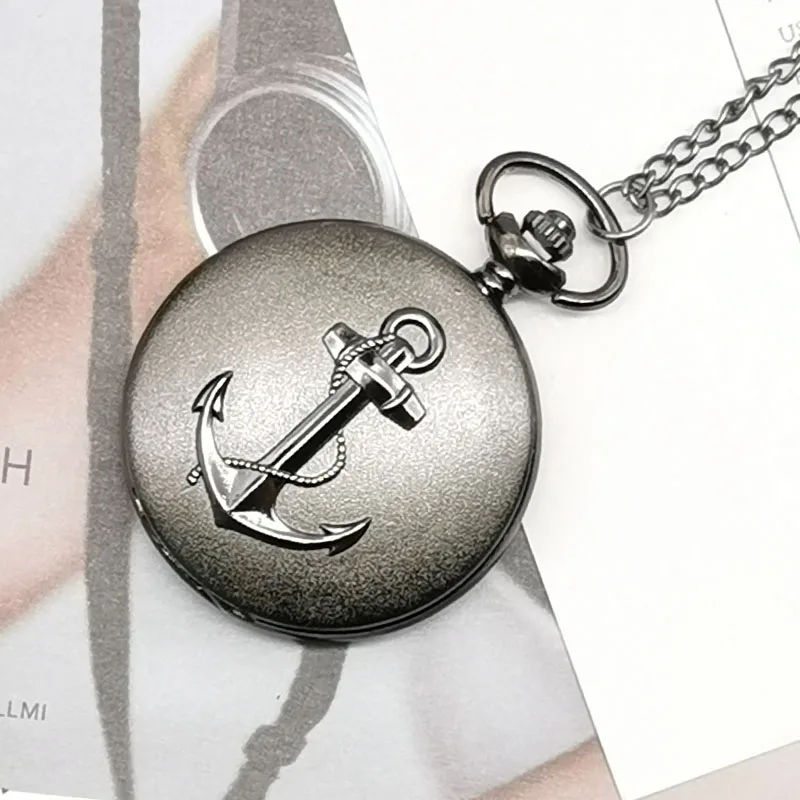 

Top Movie Theme Watches Pirates Of The Caribbean Necklace Men Women Chirldren Gifts Quartz Pocket Watch Anchor Seaman XH3014