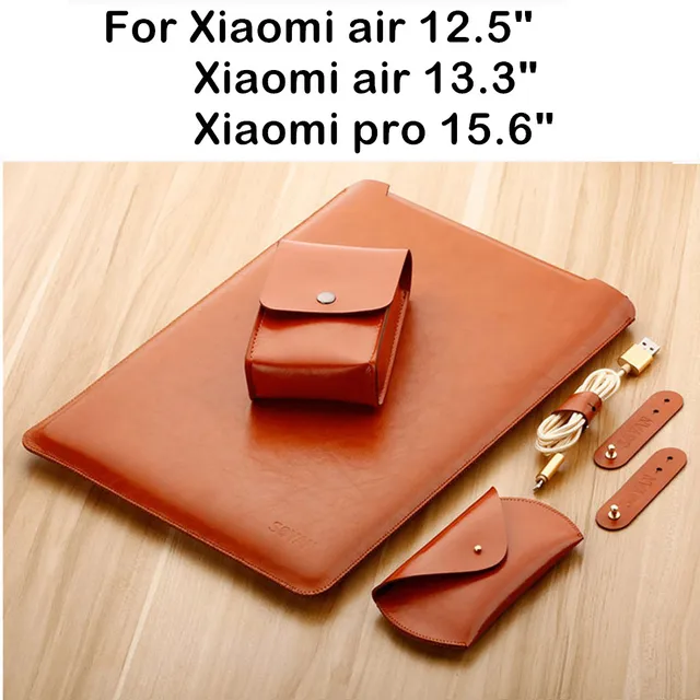 Cheap Sleeve Bag For Xiaomi Mi Air 12.5 13.3 Inch Mibook Pro 15.6 Laptop Pouch 12 13 15 Notebook Case Tablet PC Protective Cover Gift