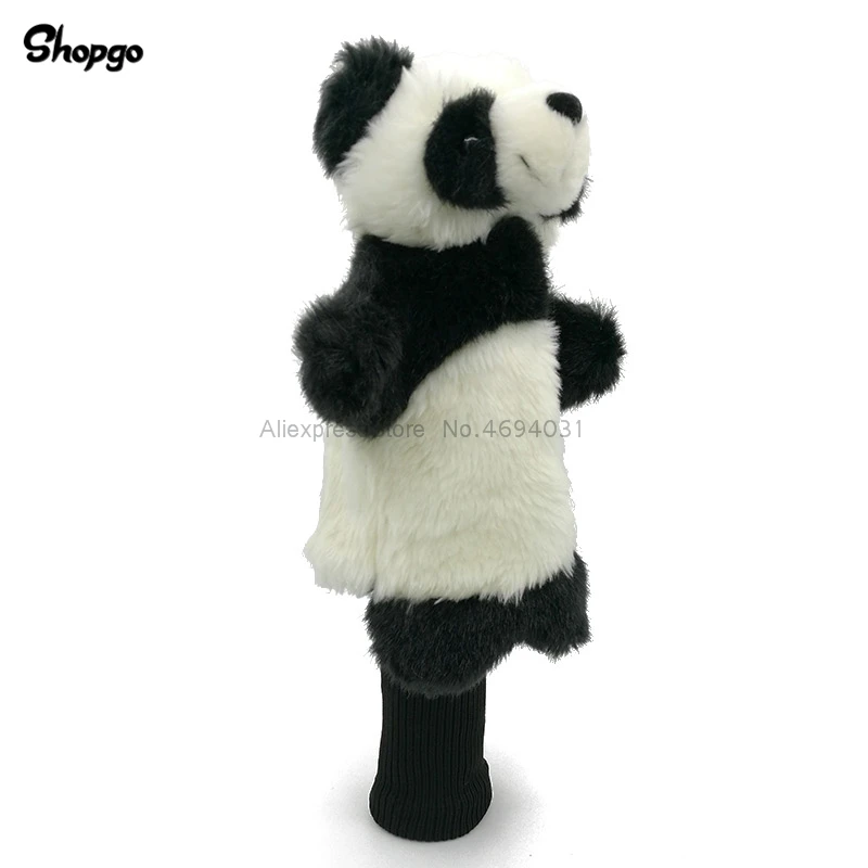 Китай панда Bearcat чехол клюшки для гольфа проход древесина Гибридный животного кожух для головки клюшки для гольфа и длинным рукавом