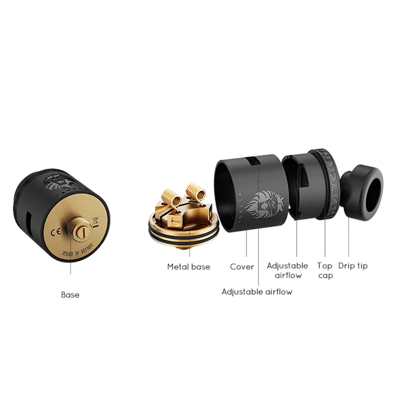 Оригинальный испаритель Vapor Storm Eco Pro & Lion RDA Tank 80 Вт бокс мод TC батарея 18650