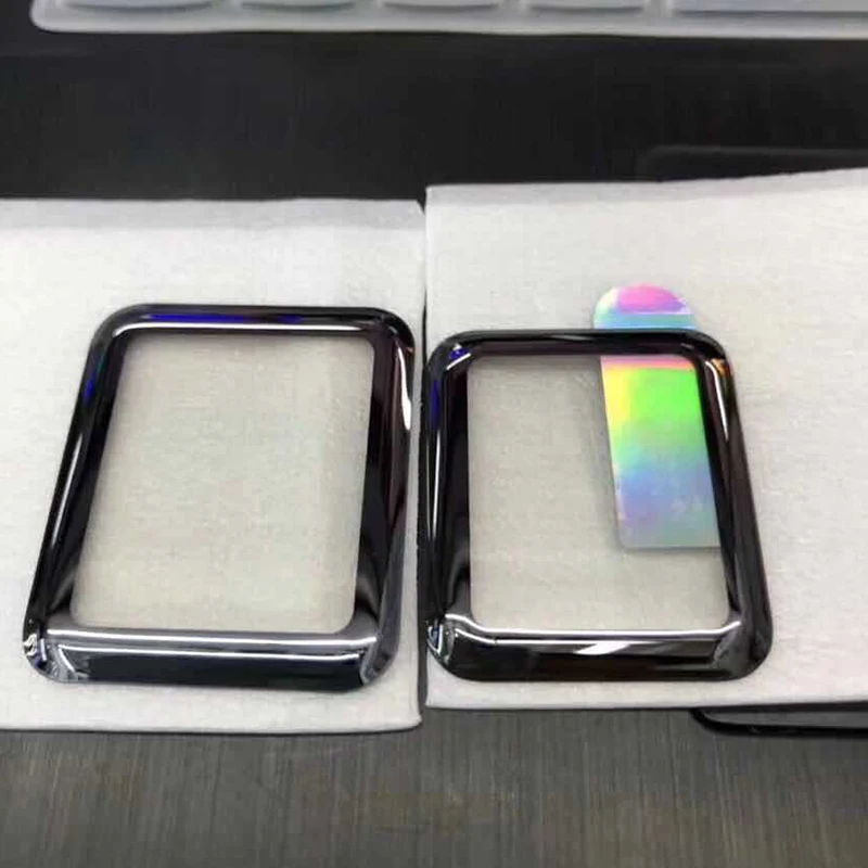  2 stücke 3D Volle Abdeckung Aus Gehärtetem Glas Für Apple uhr 1 2 3 4 9 H Oberfläche Film 38 42 40 