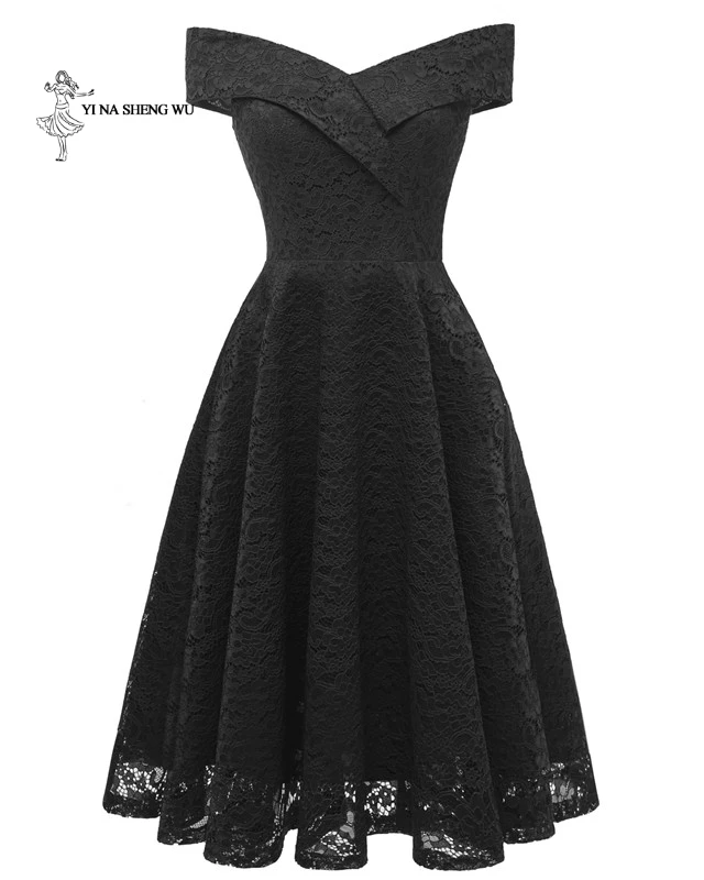 Для женщин Горячая распродажа! высокого качества кружевное платье для принцессы цельное платье в пол с коротким вечерние платье, вечерний наряд клуба Бальные платья - Цвет: Black