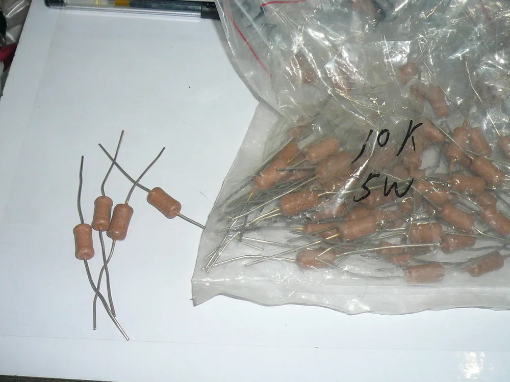 

[SA]U.S. possessions Need resistor 100K 5W Size 7.5 * 15 without printing / only--10pcs/lot