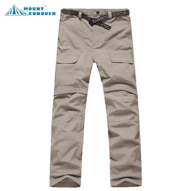 

2017 Men Summer&Spring Quick Drying Hiking&Trekking Pants Male Removable Camping Pants & Outdoor Ultra-thin Trousers