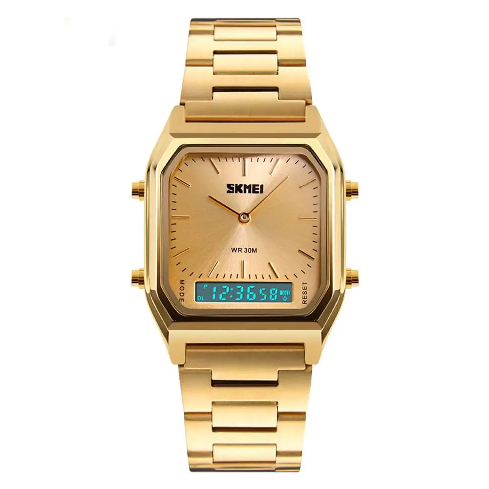 

Fashion Vintage Square Dial Analog Stainless Steel Men Wrist Watch Handwear Decoration
