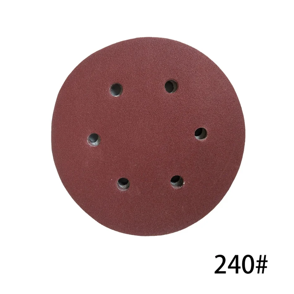 100pcs 240 Grit 100 шт. 125 мм крюк петля наждачная бумага с 8 отверстиями песочные колодки Набор 60-1000 грит шлифовальный диск абразивы инструменты для полировальной машины - Цвет: 100pcs 240 Grit