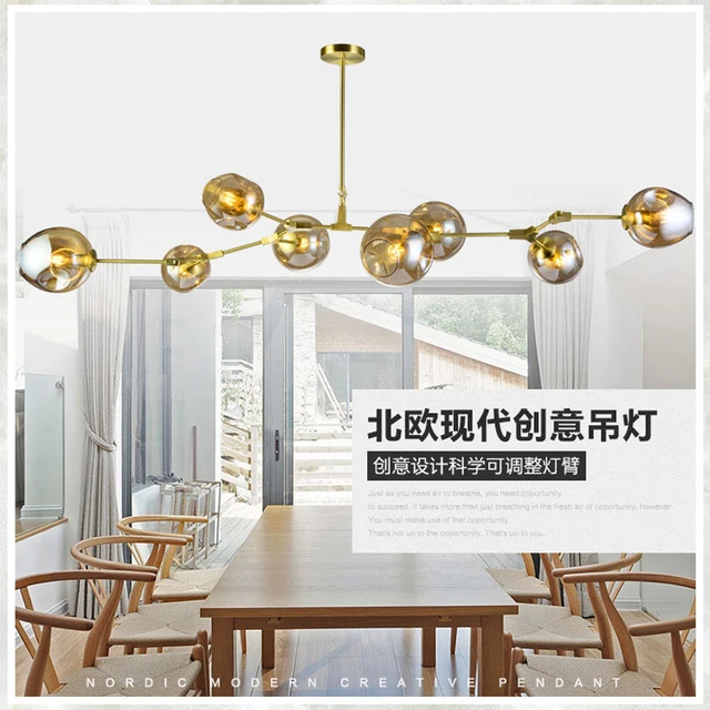 Modern Blown Glass Chandelier Lighting Bedroom Room Light Led Modern Blown Glass Chandelier Lighting Bedroom Room Light Led Molecular For Dining Ac 110v