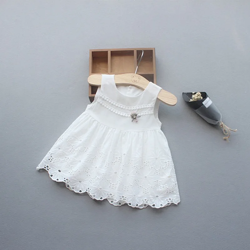 Baby Dresses Girls Children's Toddler Girls High-end embroidered Princess Dresses Summer Fresh and generous Party Dress kids clothing (1)