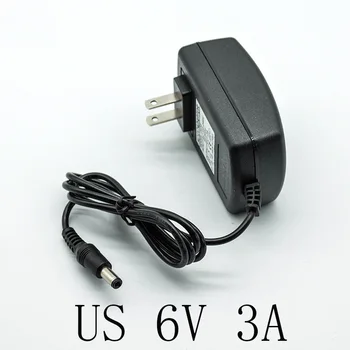 

New 100-240V AC Converter Adapter DC 6V 3A/3000mA Power Supply Charger US Plug 5.5mm * 2.5mm(2.1mm) AC to DC