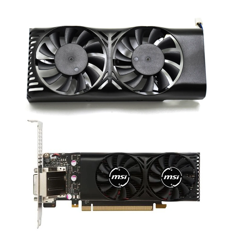Новый HA5510M12F Z 2Pin GTX 1050 Ti охлаждающий вентилятор для MSI Geforce 2GT LP 1050Ti 4GT LPV1 Охлаждающие