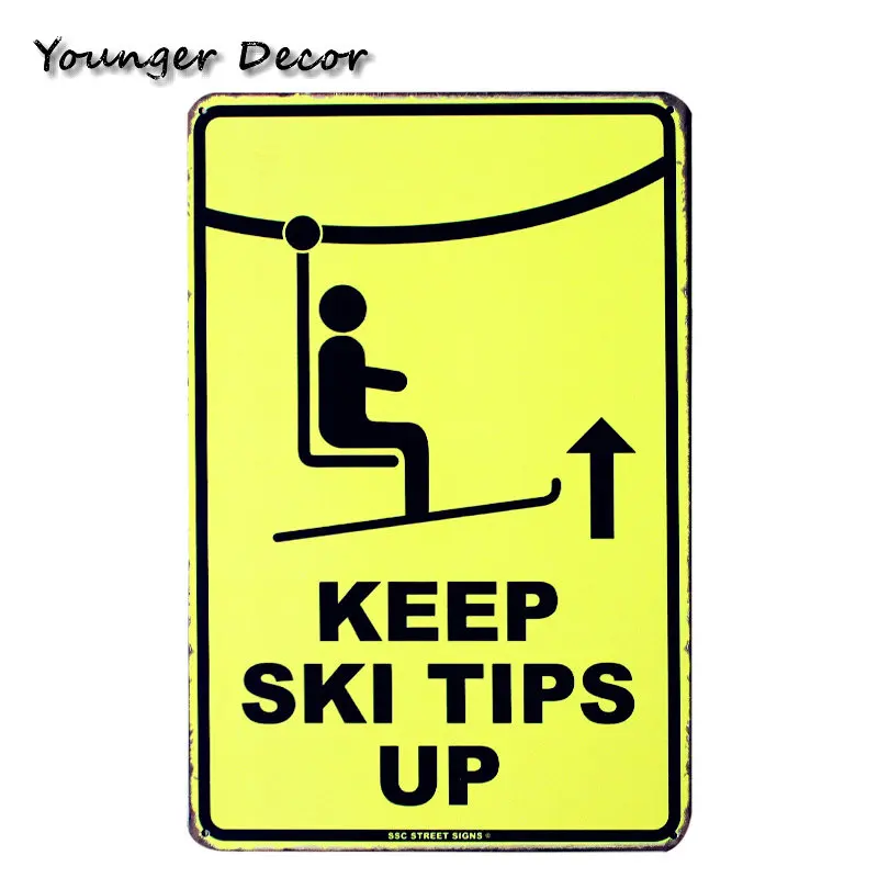 Пожалуйста, утилизируйте металлические знаки не курить Настенный декор держать лыжные советы оловянный плакат Предупреждение об опасности металлическая пластина рекламная доска YA104