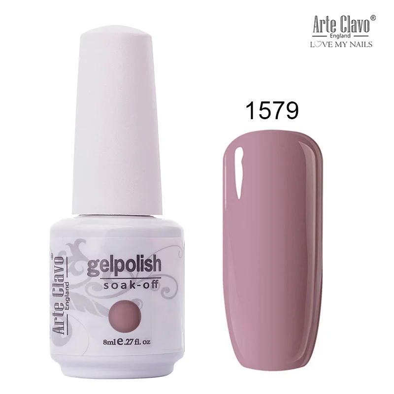 Arte Clavo 8ml Nail Polish Nail Gel Soak off LED UV Hybrid Gel Lacquer Nail Primer Gel Varnish Red