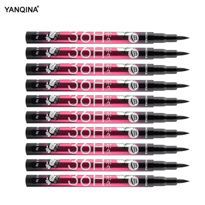 

Professional Smooth Women Eyes Maquiagem Waterproof Black Liquid Eyeliner Pencil Long Lasting Easywear Eye Liner Pen Makeup