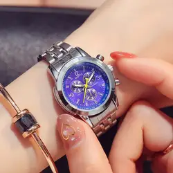 Gimto 2018 браслет Для женщин часы Полный Сталь Кварцевый Спорт мужской женский часы бренд Любители роскоши часы Relogio feminino