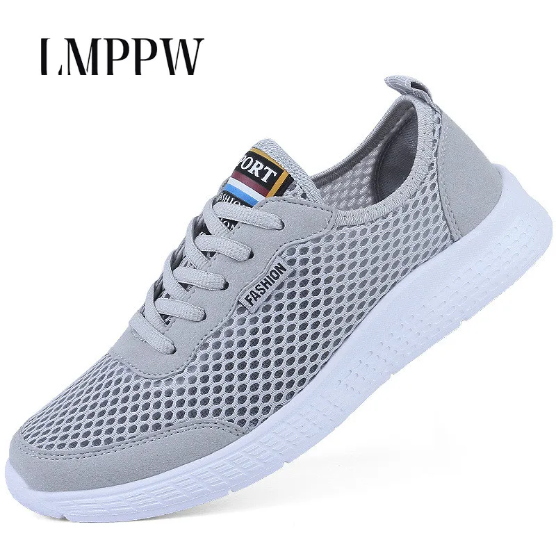 

Summer Air Mesh Men Shoes Breathable Casual Shoes Lightweight Male Student Outdoor Sport Shoes Fashion Men Lace Up Sneakers 2.5
