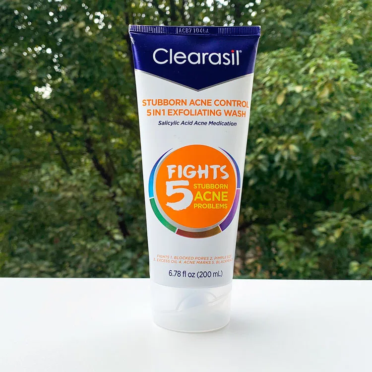 Clearasil ультра Салициловый упрямый контроль акне 5 в 1 Отшелушивающий моющий скраб