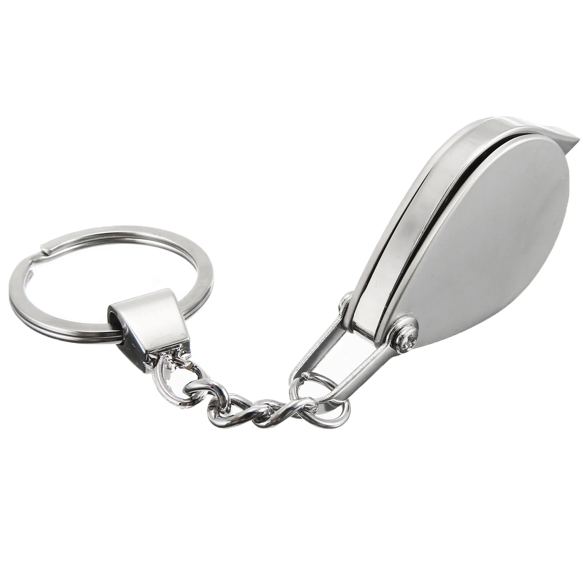 Folding 8X Magnifier Eyes Glass Loupe Lens Pocket Tool For Jewelry Reading Newspaper Magnifying with Key Chain 125*30*8mm