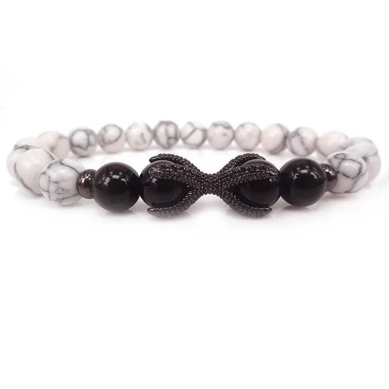 2017 Dragon Claw Bracelet Eagle Beads Bracelets Charm Natural 2017 Dragon Claw Bracelet Eagle Beads Bracelets Charm Natural Onxy Stone Yoga Jewelry Men Women Christmas Gift In Strand From