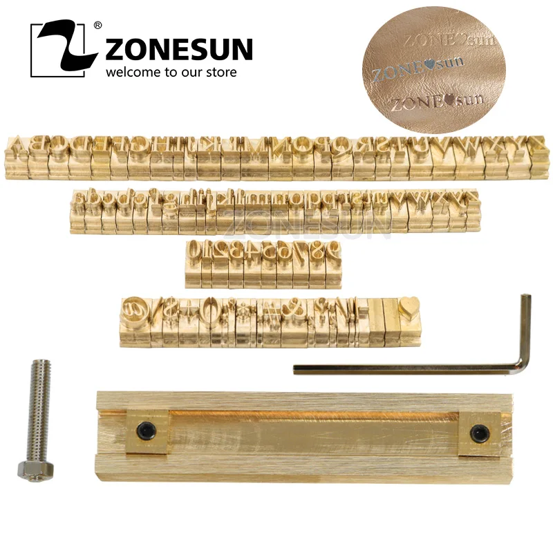 ZONESUN T Тип Гибкие буквы CNC гравировальная форма машина для горячего тиснения фольгой номер алфавита символ пользовательский шрифт символ формы