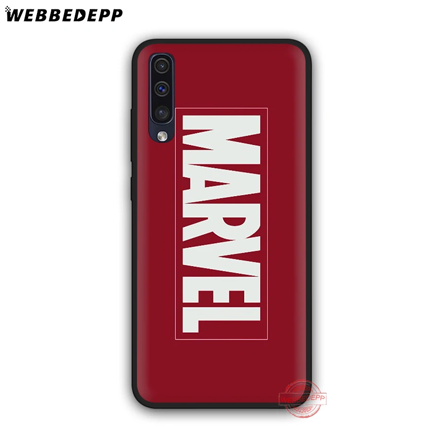 WEBBEDEPP класса люкс с логотипом комиксов Marvel мягкий чехол для телефона для samsung A50s A40s A30s A20s A10s A60 A70 M10 M20 M30 M40 чехол s