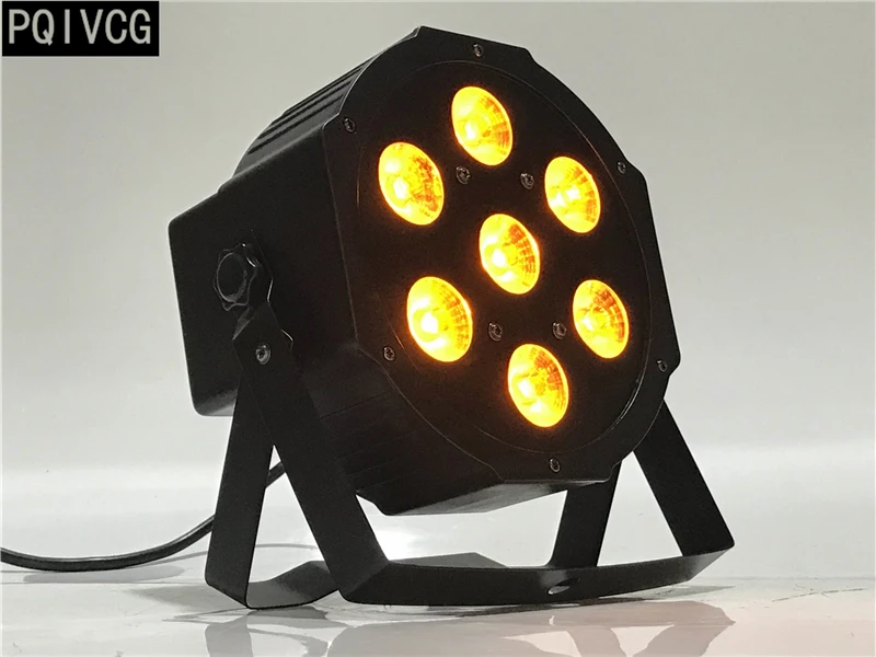 7x12 Вт 6в1 led par light rgbwa+ uv 6в1 led par falt par dmx профессиональное сценическое освещение оборудование Новое