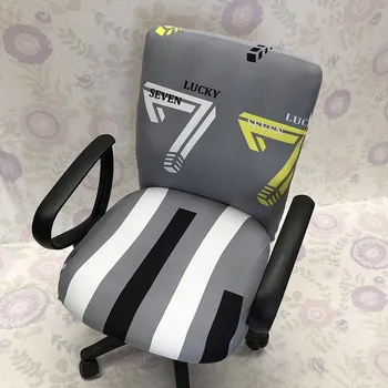

Floral Printing Chair Covers Removable Slipcover for Office Computer Chair Super Stretch Chair Cover Home Office Decoration