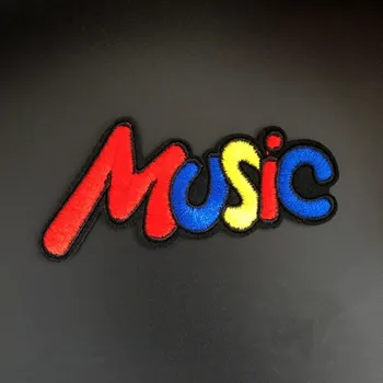 

1 Piece Colorful Music Letter Iron on Patch Interesting Clothing Sticker DIY Accessories