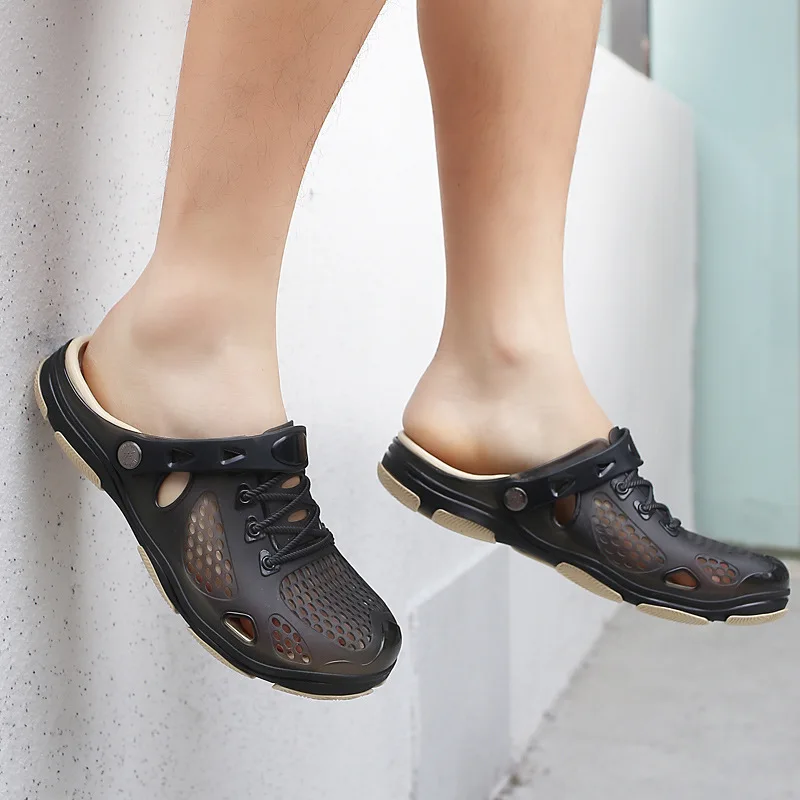 Merkmak Sandals Mens Shoes Summer Clogs Men's Beach Sandals Outdoor Zuecos Men Slippers Sandalias Hombre Size 40-45 Merkmak Sandals Mens Shoes Summer Clogs Men's Beach Sandals Outdoor Zuecos Men Slippers Sandalias Hombre Size 40-45