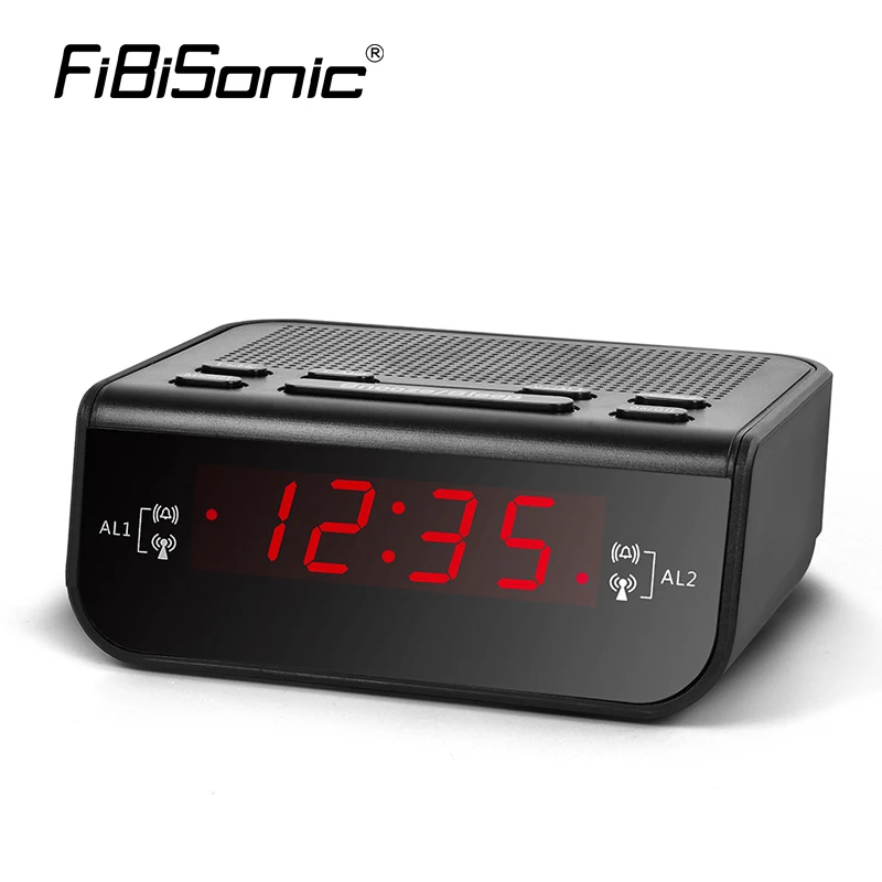 Fashion 2 in 1 Compact Digital Alarm Clock FM Radio with