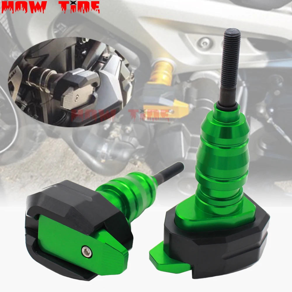 ZX 10RR motorcycle parts frame slider anti-collision protector spool anti-fall protection KAWASAKI ZX-10RR NINJA 2016-2019 | Автомобили и