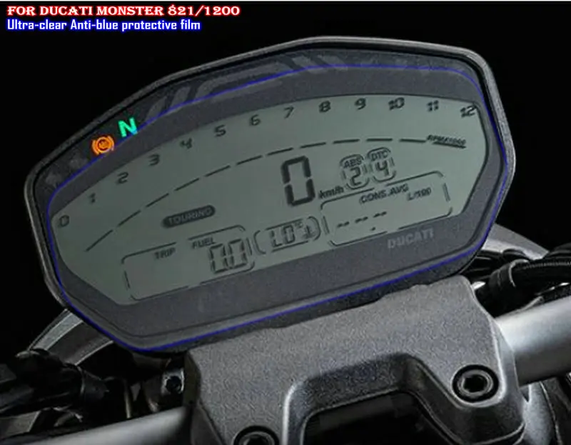 Защитная пленка Km Для DUCATI monster 821 1200 износостойкая антиуф-пленка с защитой от