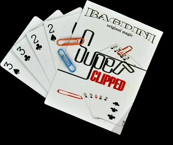 

Wholesale 10pc super clipped Magic card tricks close up party trick kids for fun magic props easy to do tricks
