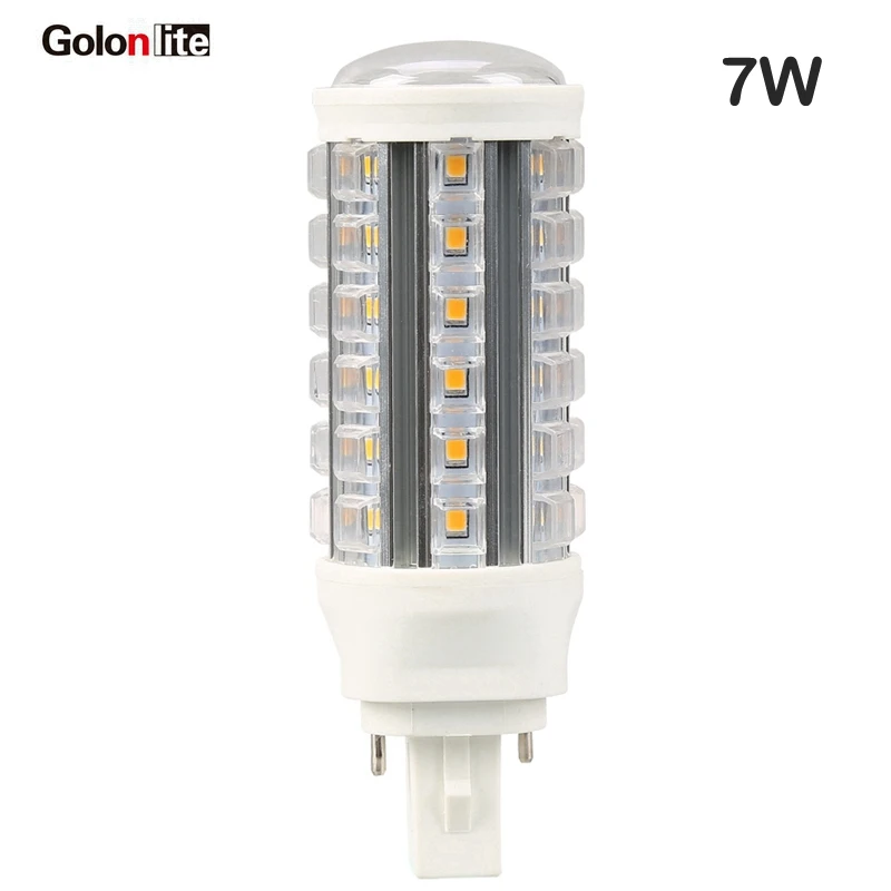 Golonlite g24d G24Q led PL лампа Кукуруза 360 градусов 11 Вт 9 7 5 G24d 3 G24q E26 B22 база светодиодного