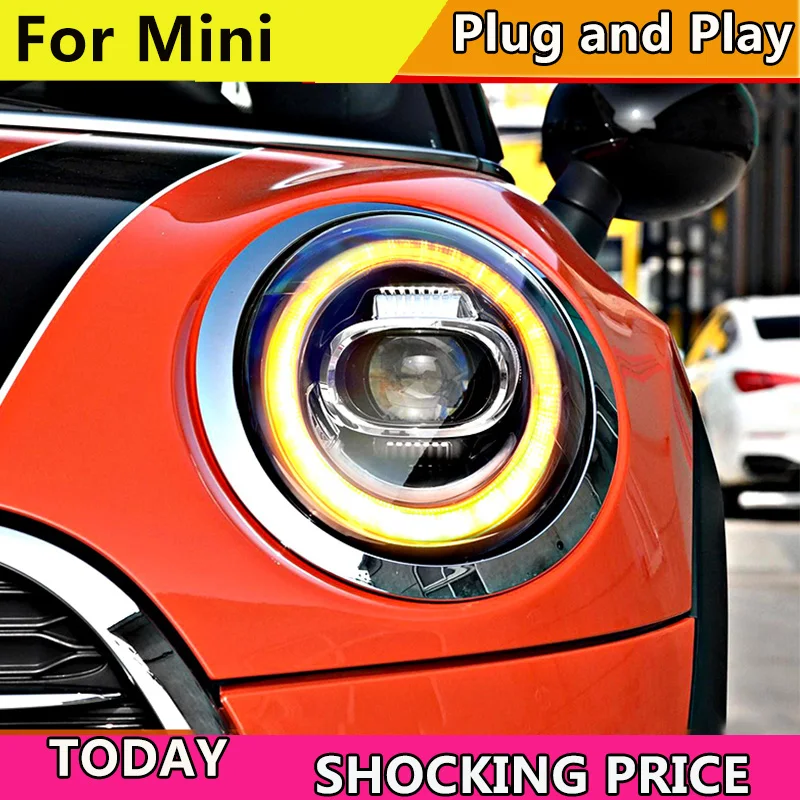 Car Styling LED head Lamp for BMW F55 F56 headlights 2013- 2019 MINI Light DRL+Turn Signal ALL headlight | Автомобили и мотоциклы