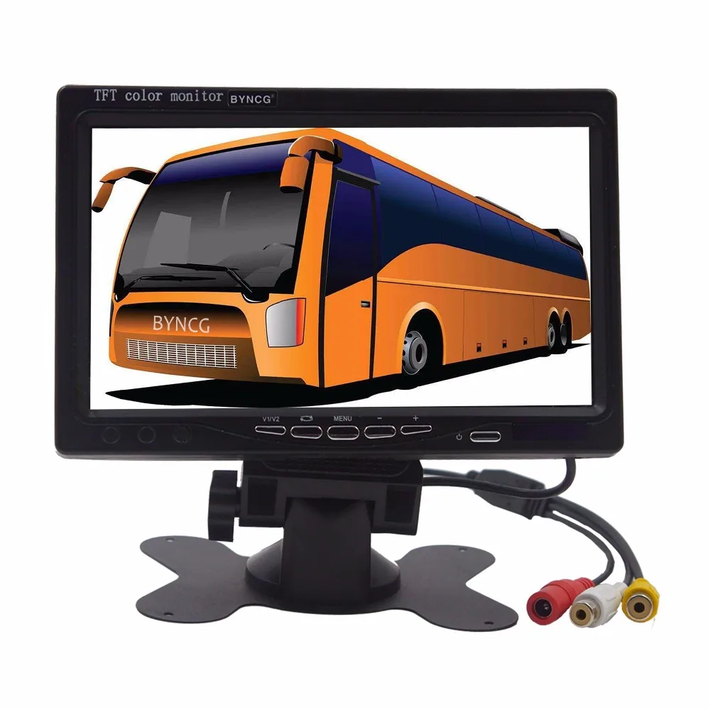 BYNCG 800*480 HD 7 дюймов TFT lcd цветной цифровой видео Запись DVR монитор парковки заднего вида монитор