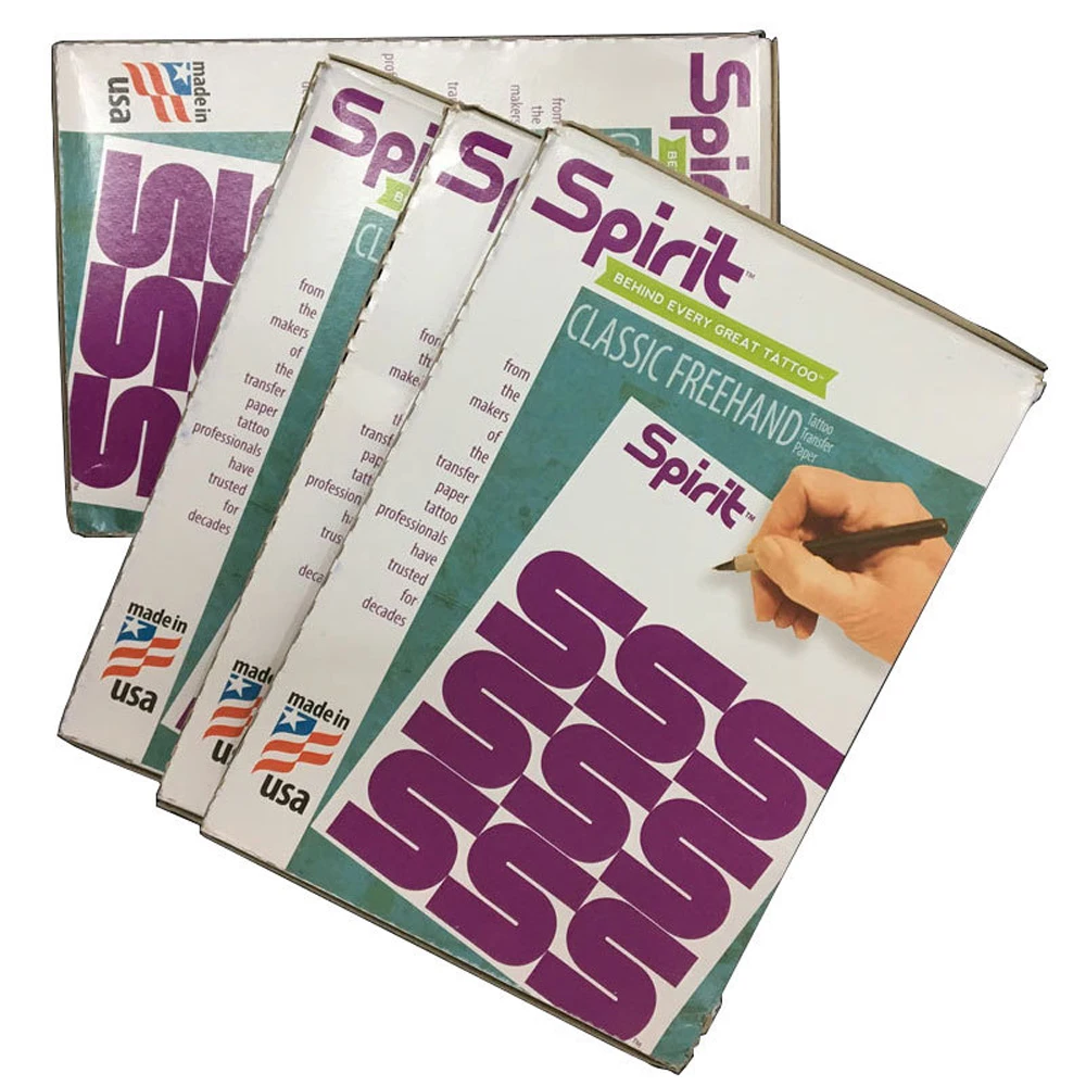 

100 Sheets Spirit Thermal Tattoo Transfer Paper A4 Size Thermal Stencil Carbon Copier Paper Tattoo Accessories Tattoo Supply