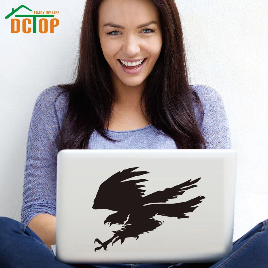 

DCTOP Flying Falcon Laptop Sticker Vinyl Art Design Removable DIY Wall Decals Home Decoration